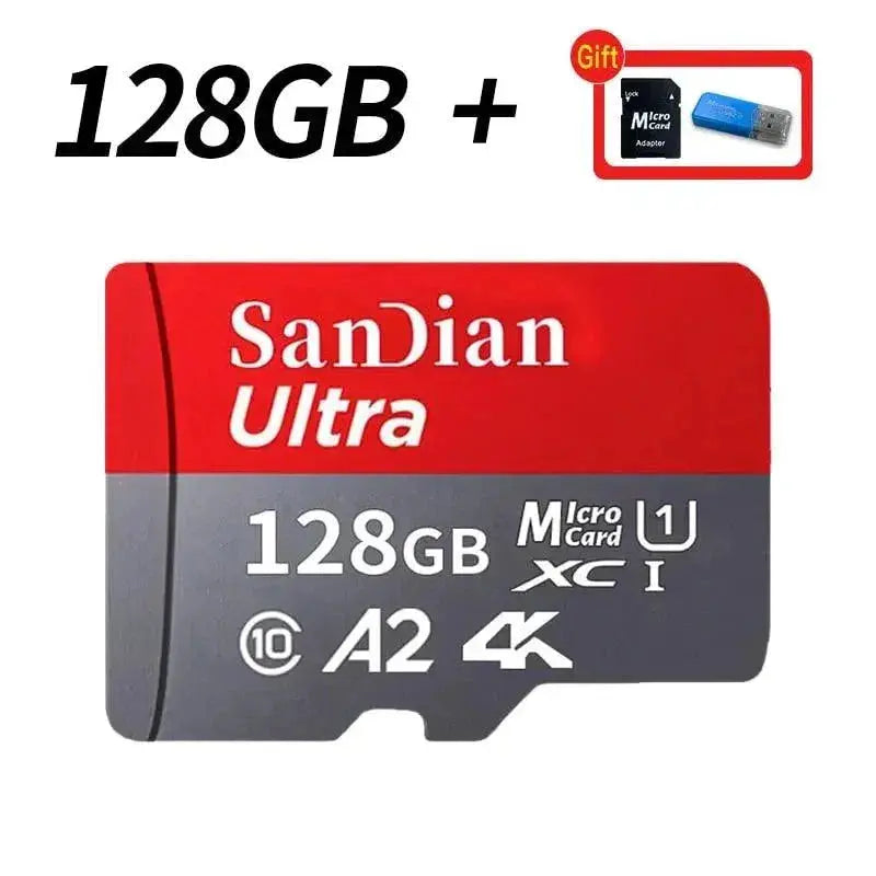 Class 10 mini sd memory card 128GB 512GB micro TF sd card 256GB 256GB 1TB Smart SD/TF cards for Phone/camera Give card reader