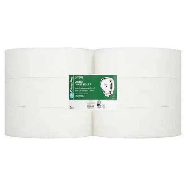 CleanPro Jumbo 6 Toilet Rolls 60mm