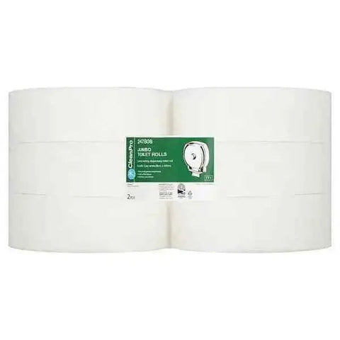 CleanPro Jumbo 6 Toilet Rolls 60mm