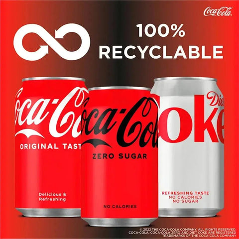 Coca-Cola Zero Sugar 6 x 330ml (Case of 4)