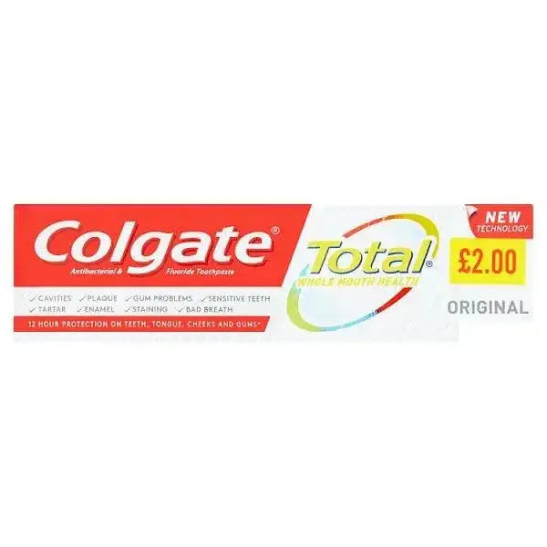 Colgate Total Whole Mouth Health Original Toothpaste 75ml PMP £2.00 (Case of 12)