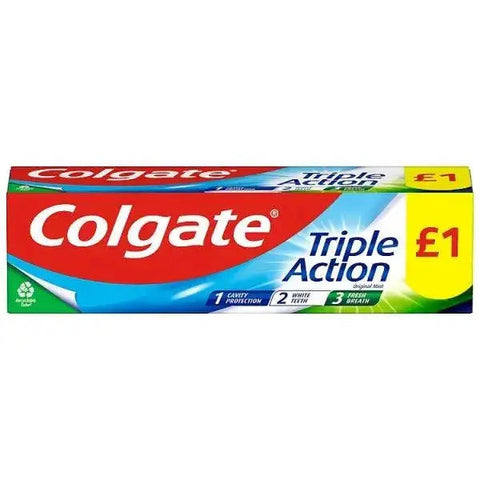Colgate Triple Action Toothpaste 75ml (Case of 12)