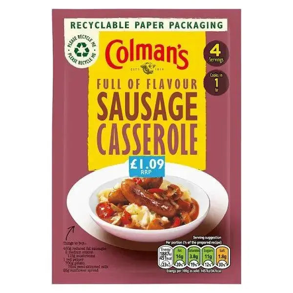 Colman's Recipe Mix Sausage Casserole 39 g (Case of 10)