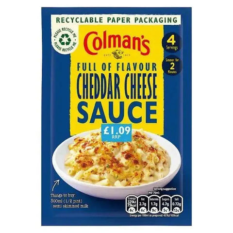 Colman's Sauce Mix Cheddar Cheese 40 g (Case of 10)