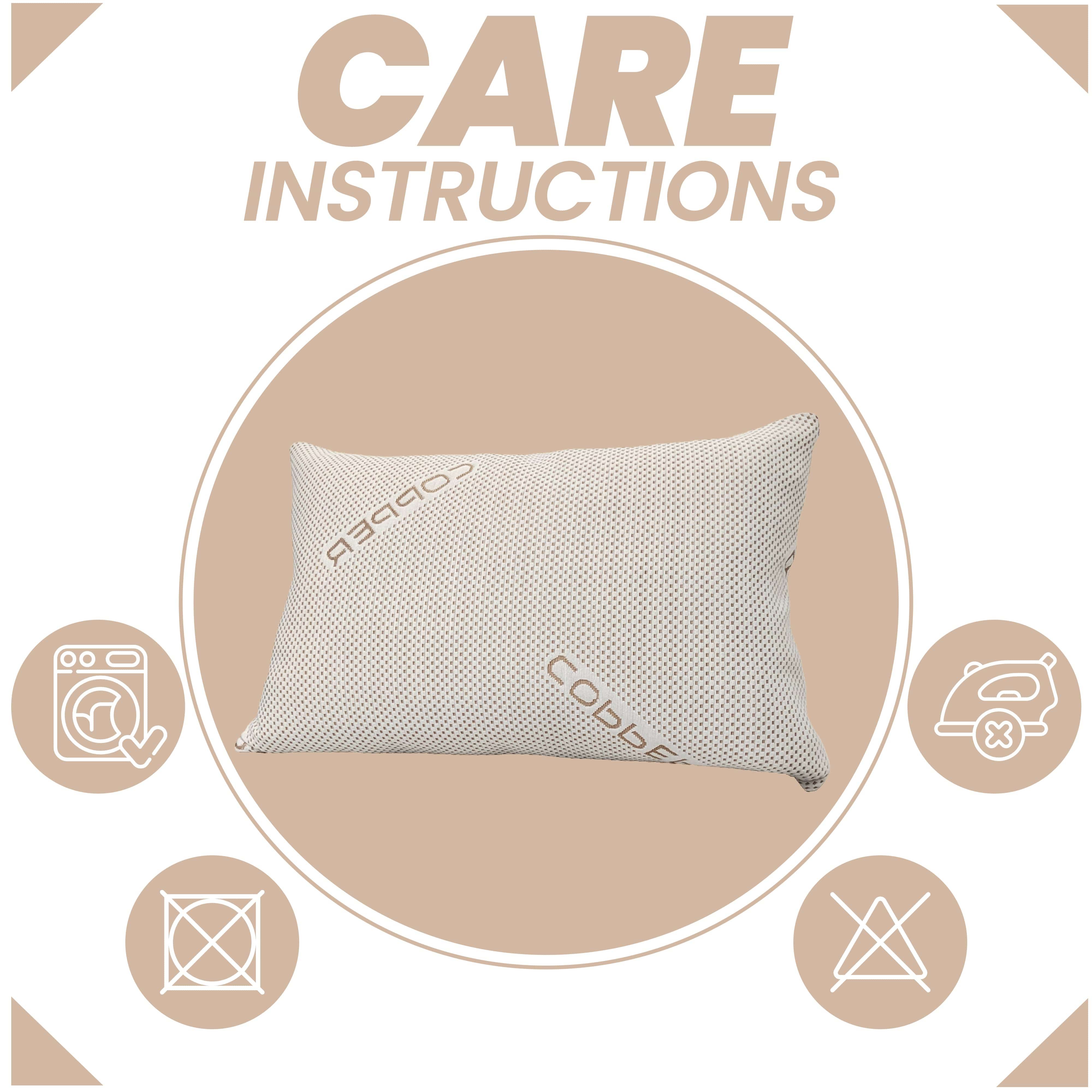 OLIVIA ROCCO Copper Infused Memory Foam Pillow For Skin Health Hypoallergenic Premium Fibre Filling Luxury Comfort With Copper Fabric Cover