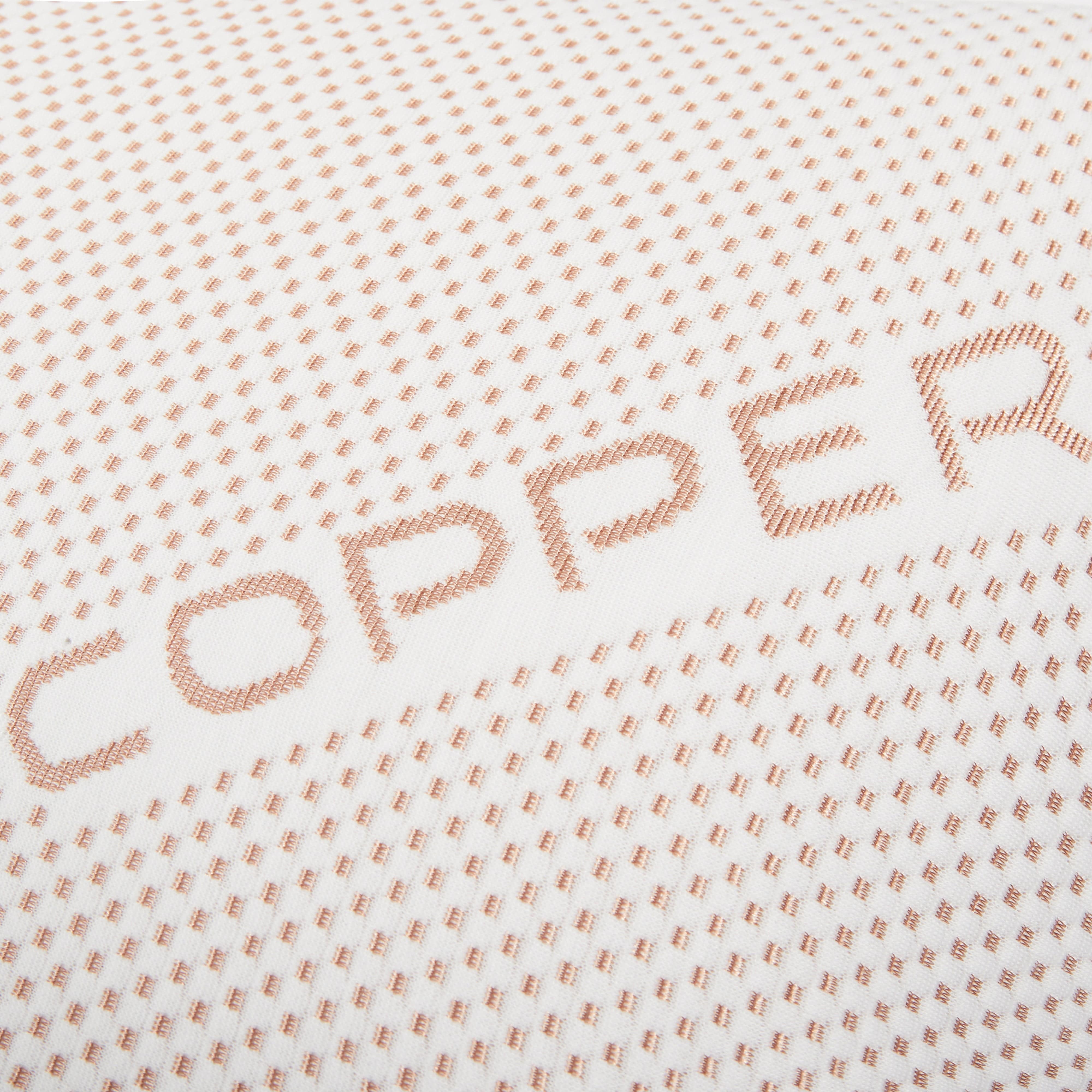 OLIVIA ROCCO Copper Infused Memory Foam Pillow For Skin Health Hypoallergenic Premium Fibre Filling Luxury Comfort With Copper Fabric Cover