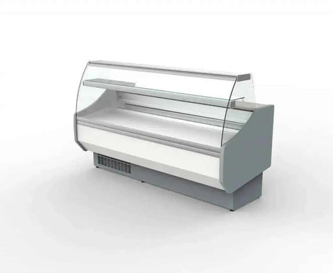 Coreco Refrigerated Curved Glass Serveover 2525mm - CVED-8-25-C