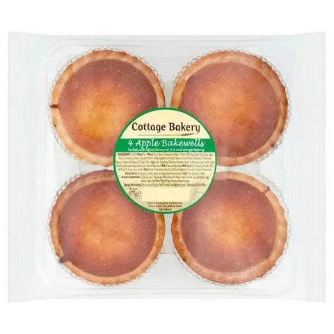 Cottage Bakery 4 Apple Bakewells 175g (Case of 6)