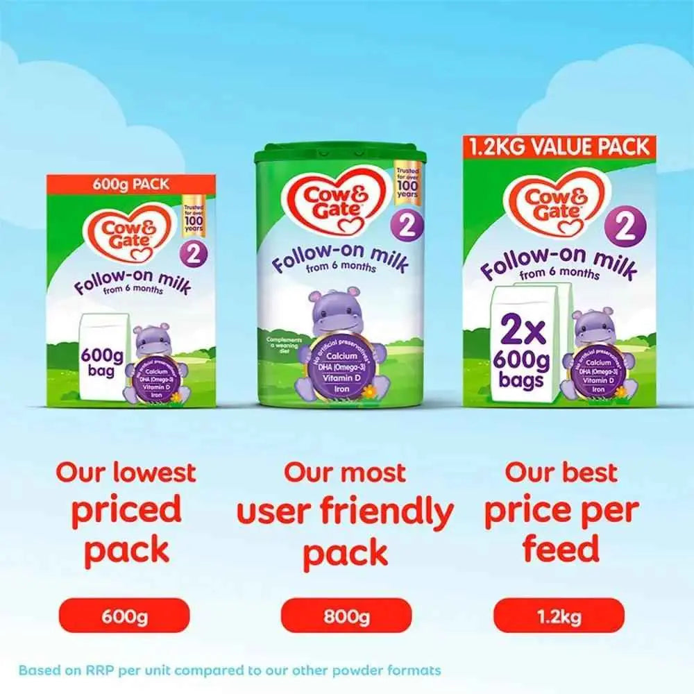 Cow and Gate Follow-On Milk from 6 Months 800g