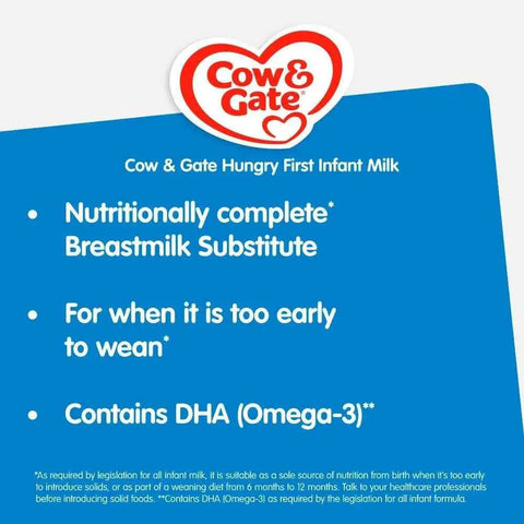 Cow and Gate Hungry First Infant Milk from Birth 800g
