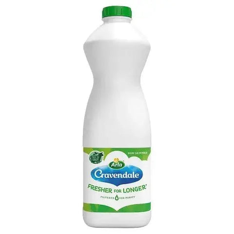 Cravendale Filtered Fresh Semi Skimmed Milk 1L Fresher for Longer (Case of 6)