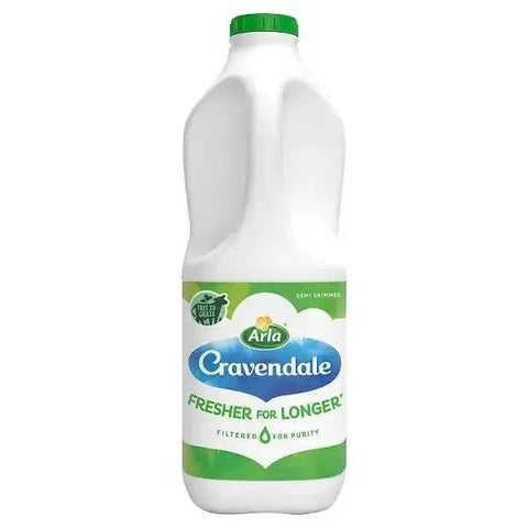 Cravendale Filtered Fresh Semi Skimmed Milk 2L Fresher for Longer