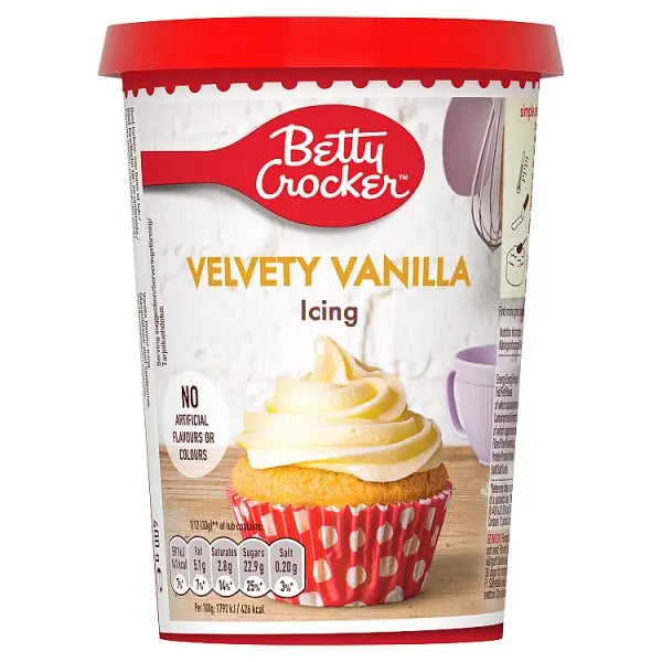 Betty Crocker Velvety Vanilla Icing 400g (Case of 6)