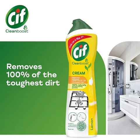 Cif Cream Cleaner Lemon 500 ml (Case of 8)