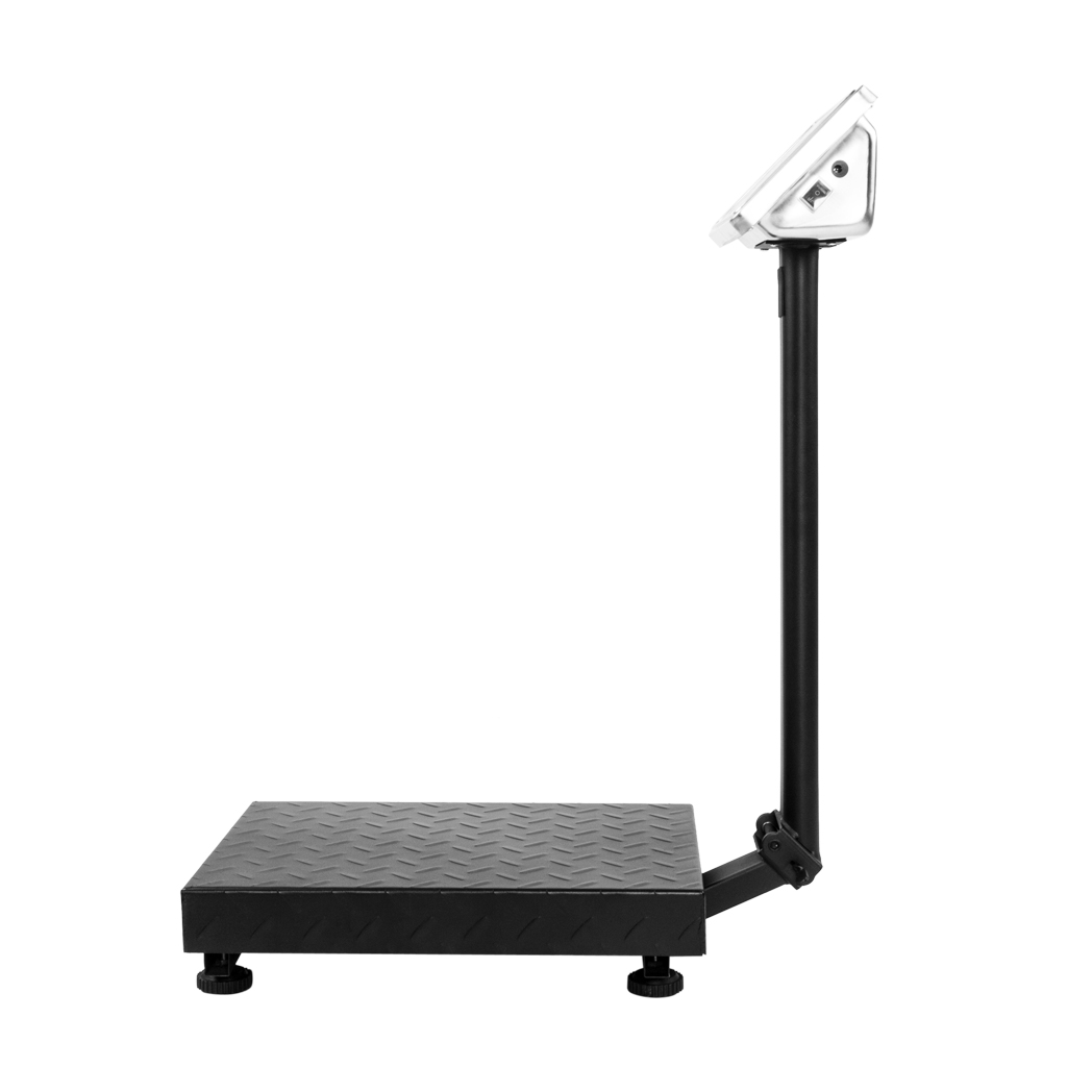 【Old code:95066004】100KG/220lbs LCD Digital Personal Floor Postal Platform Scale with 30*40 Platform & 0.6mm Plate Black UK Plug