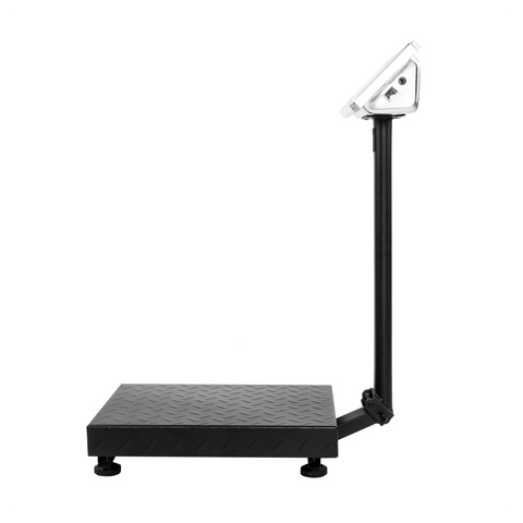 【Old code:95066004】100KG/220lbs LCD Digital Personal Floor Postal Platform Scale with 30*40 Platform & 0.6mm Plate Black UK Plug