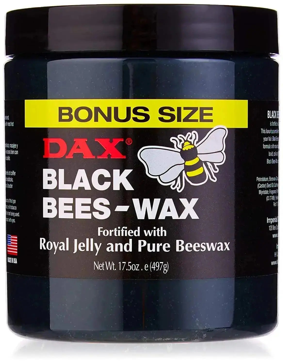 Dax Black Bees - Wax Fortified With Royal Jelly And Pure Beeswax 397g