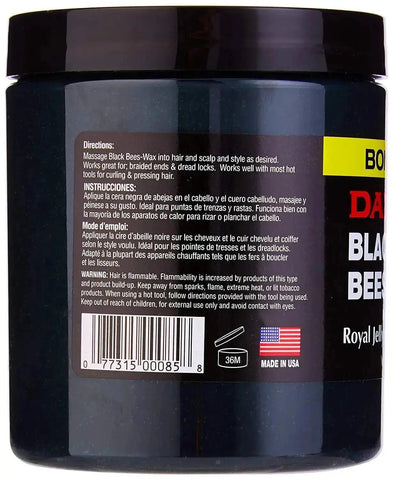 Dax Black Bees - Wax Fortified With Royal Jelly And Pure Beeswax 397g