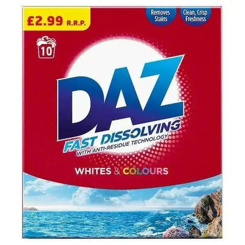 Daz Washing Powder Whites & Colours 650G, 10 Washes (Case of 6)