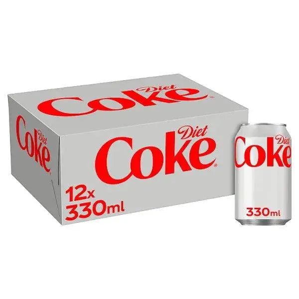 Diet Coke 12 x 330ml Cans (Case of 2)
