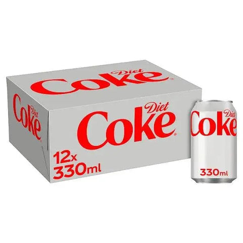 Diet Coke 12 x 330ml Cans (Case of 2)