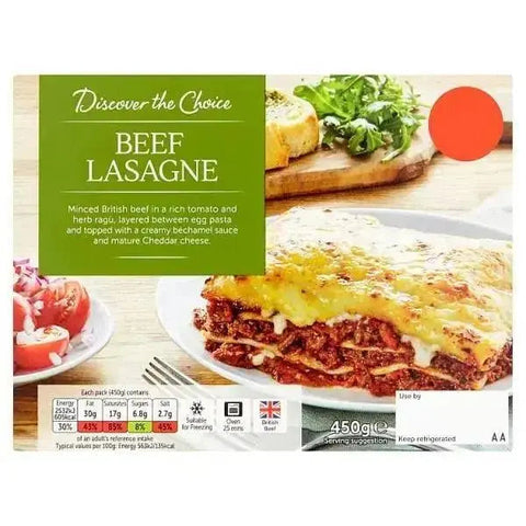 Discover the Choice Beef Lasagne 450g