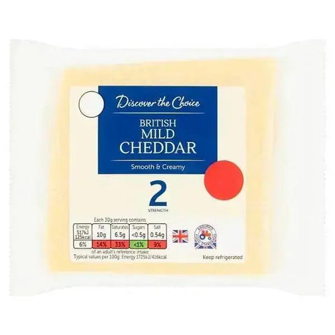 Discover the Choice British Mild Cheddar 200g (Case of 8)