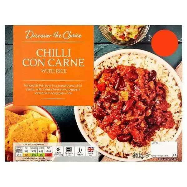 Discover the Choice Chilli Con Carne with Rice 450g