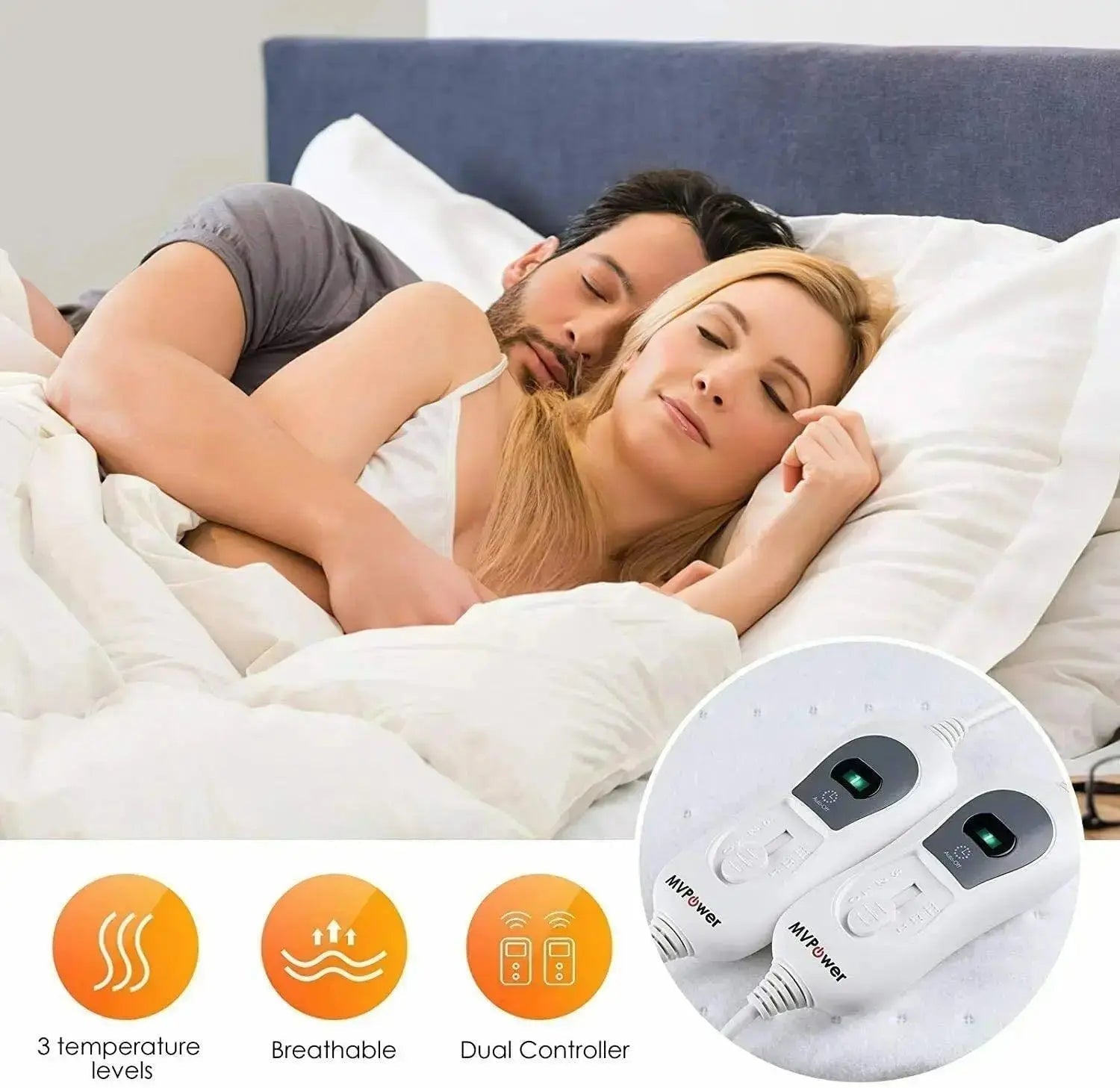 Double Economical Electric Blanket Ultrasonic Welding Fabric Heating Bed Mat Warmer