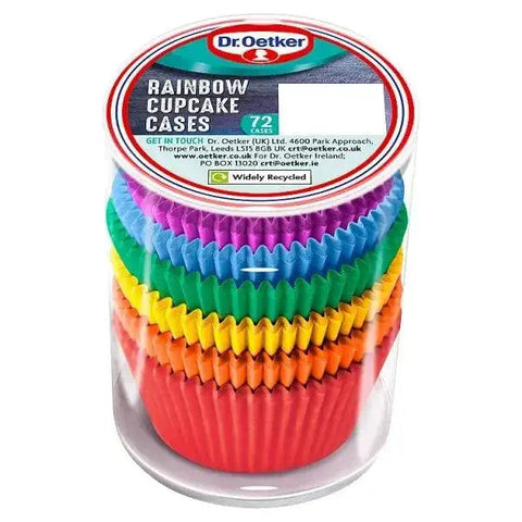 Dr. Oetker 72 Rainbow Cupcake Cases (Case of 6)