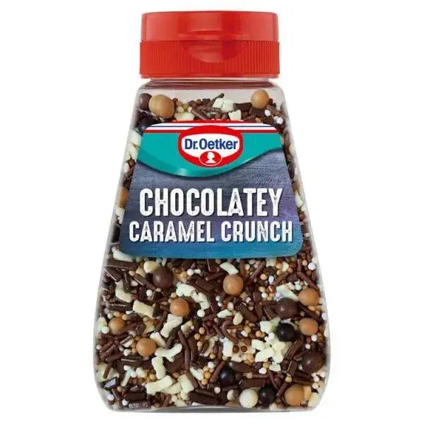 Dr. Oetker Chocolate Flavour Caramel Crunch Cake Sprinkles 115g (Case of 6)