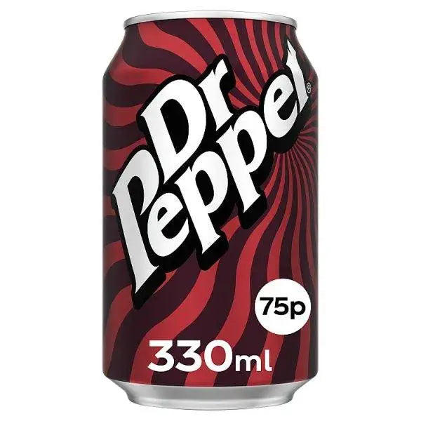 Dr Pepper 24 x 330ml PMP 75p (Case of 24)