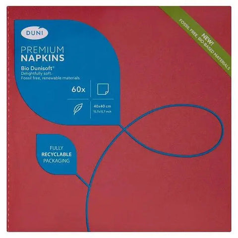 Duni Bio Dunisoft 60 Premium Napkins Bordeaux - Sets of 60