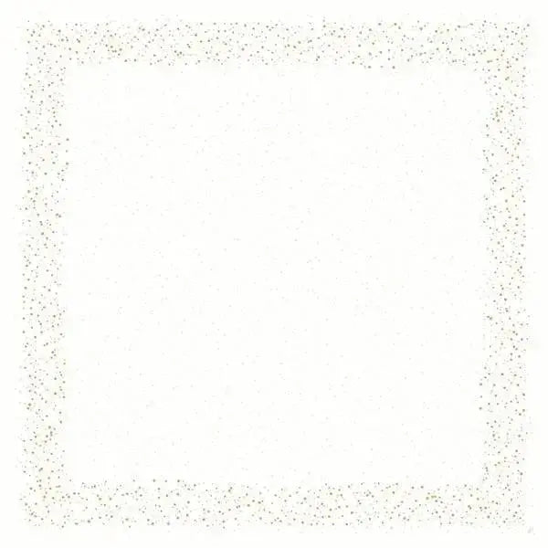 Duni Golden Stardust White Slipcover 84x84cm