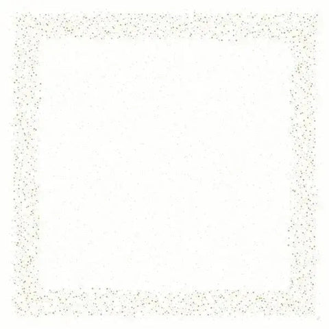 Duni Golden Stardust White Slipcover 84x84cm