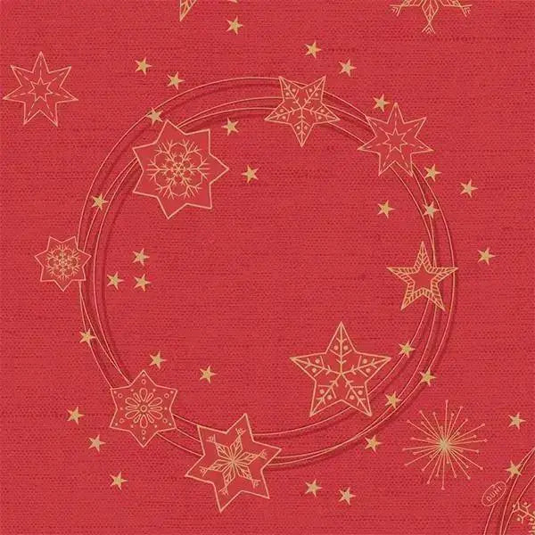 Duni Star Shine Red 40cm Dunisoft Napkin
