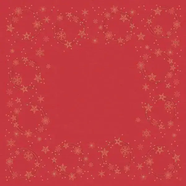 Duni Star Shine Red Slipcover Dunisilk 84x84cm