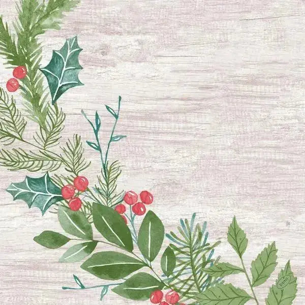 Duni Winter Green 40cm Dunisoft Napkin