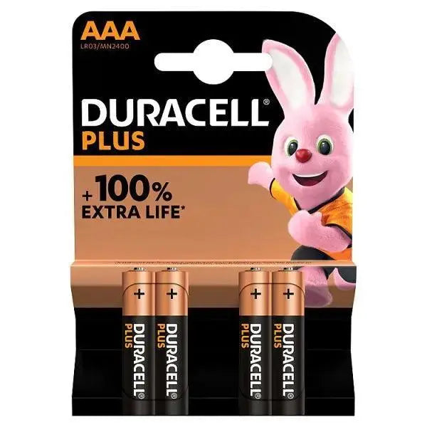 Duracell Plus 100% AAA 4pk (Case of 10)