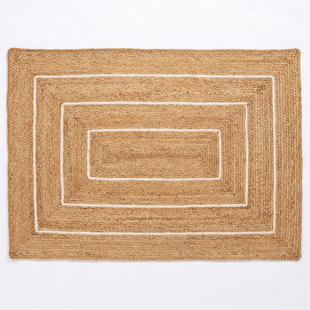 Prestbury Border Handbraided 120x170cm Natural Rug