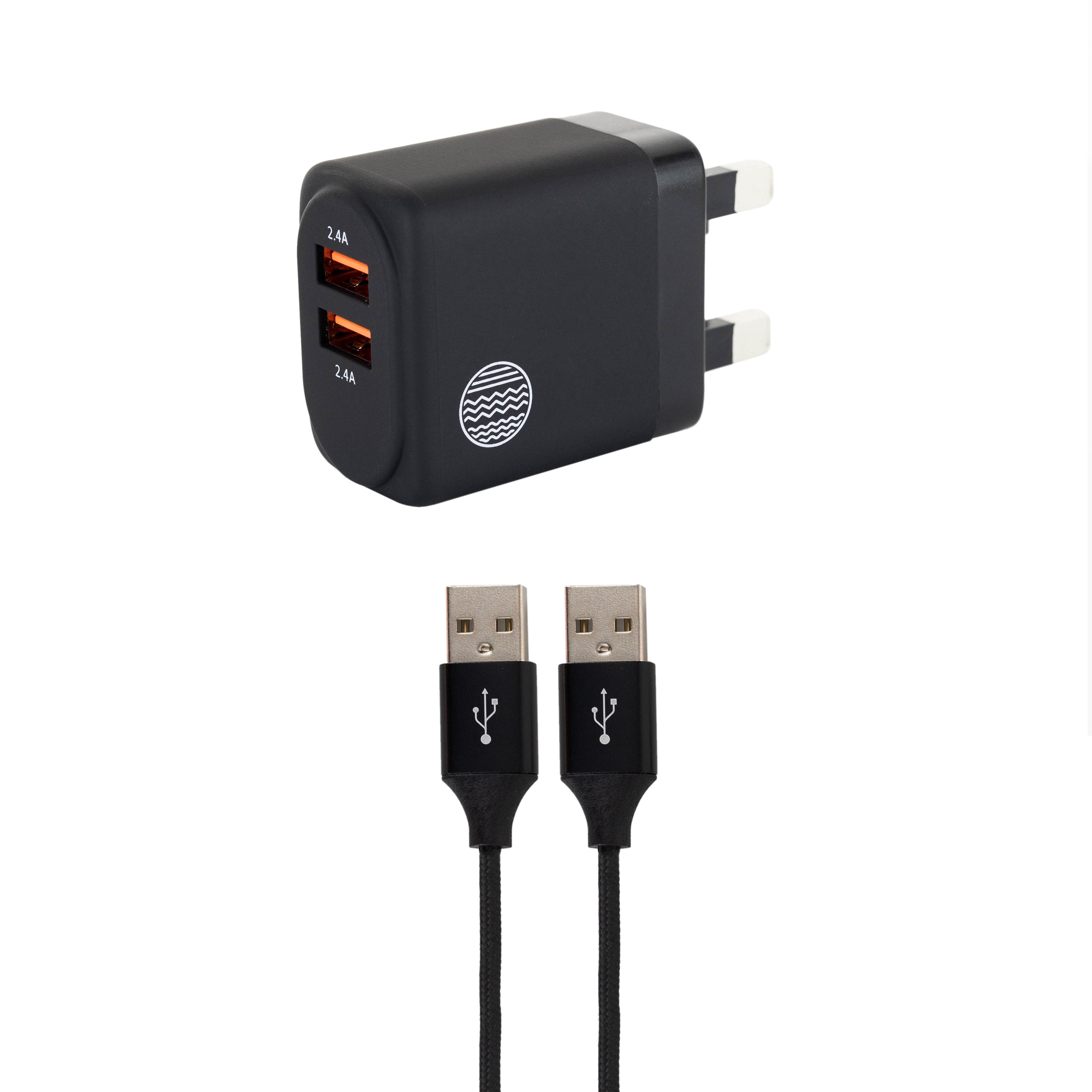 Our Pure Planet (Harry Kane's ECO Brand) - 24W Dual USB-A Wall Charger (UK port)
