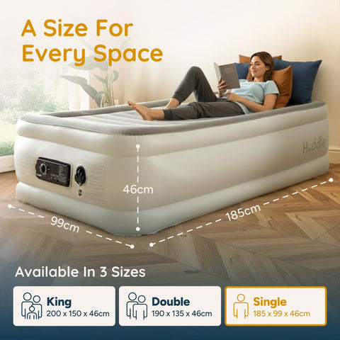 Huddle Never Deflate Air Bed - Single