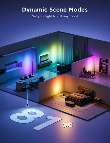 GOVEE FLOOR LAMP PRO WITH SPEAKER BLACK