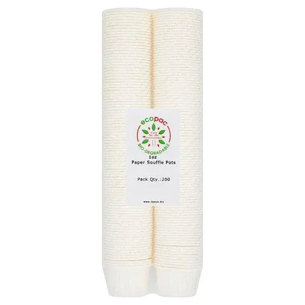 Ecopac 200 Paper Souffle Pots