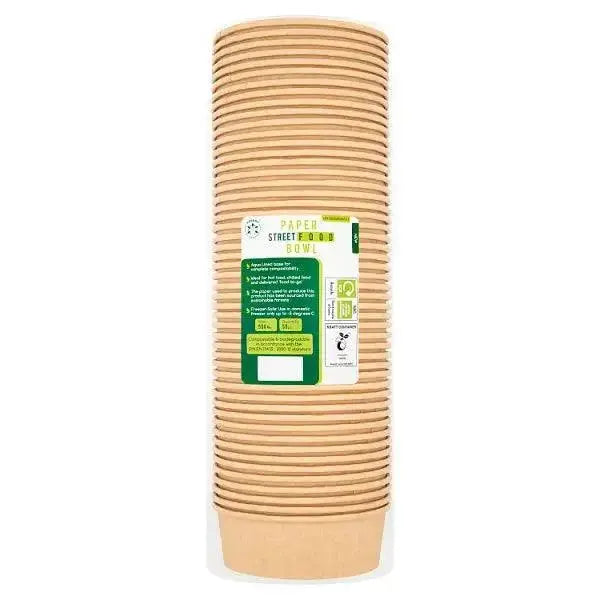 Ecopac 50 Paper Street Food Bowl
