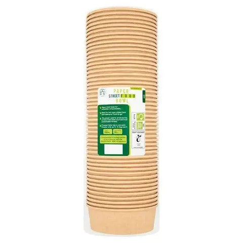 Ecopac 50 Paper Street Food Bowl