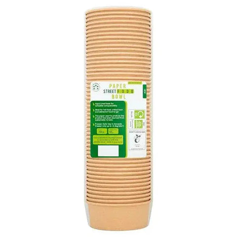 Ecopac 50 Paper Street Food Bowl