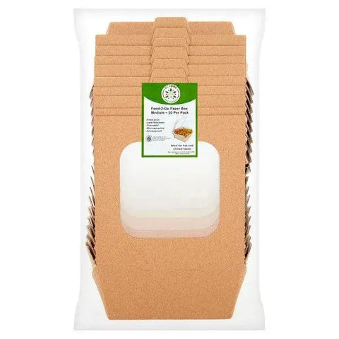 Ecopac Medium Hot Food Box 20 Per Pack