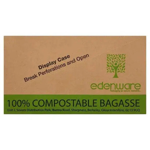 Edenware 200 Bagasse Large Meal Box (Case of 4)