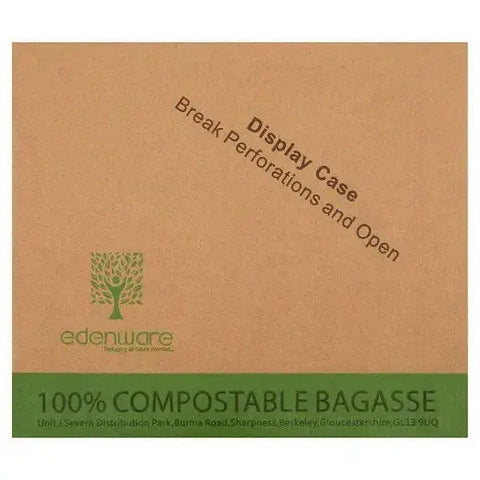 Edenware 400 Bagasse Medium Meal Box (Case of 8)